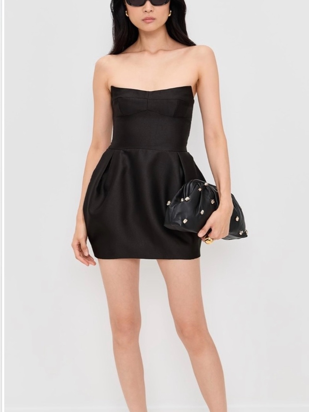 Amanda Uprichard Strapless Black Mini Dress - Picture 3 of 3
